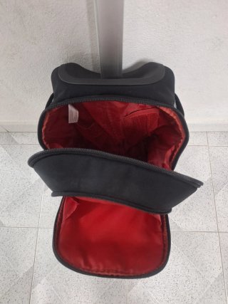 Mochila con ruedas y correas