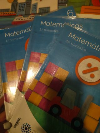 Matemáticas 6 Primaria Tres libros