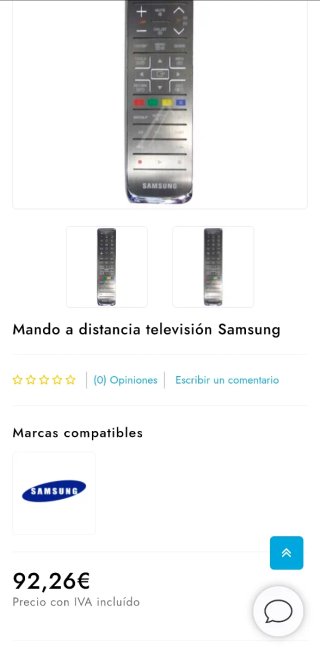 Mando Samsung Smart TV