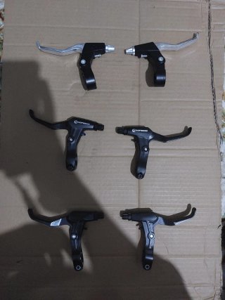 3 Pares Manetas Freno Bicicleta