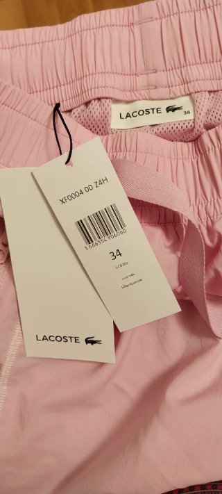Calças de treino Lacoste rosa tam. 34