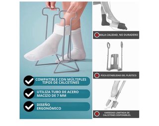 Calzador de Medias HEYOUTH Gris