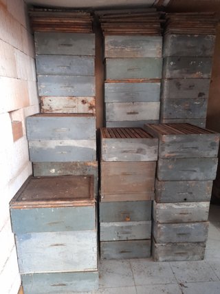 Alzas de colmena de madera