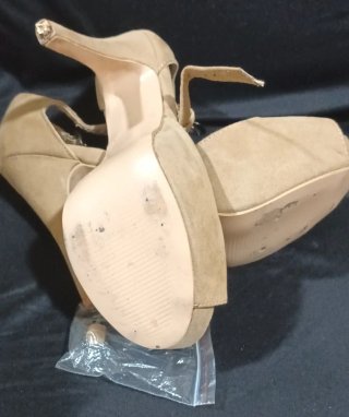 Sandalias tacón beige T37