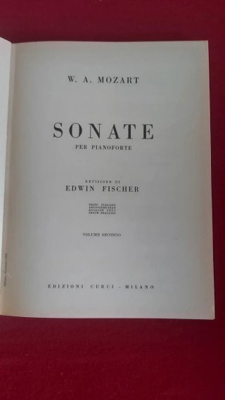 Mozart Partiture. Sonate e 8 Concerto.