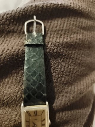 Relógio vintage Timex retangular