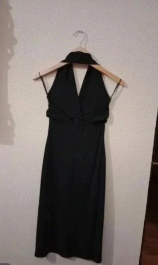 Vestido negro halter