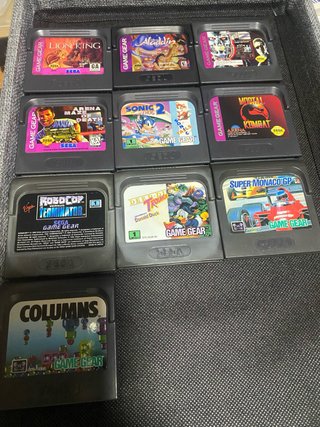 Lote 10 Cartuchos Sega Game Gear