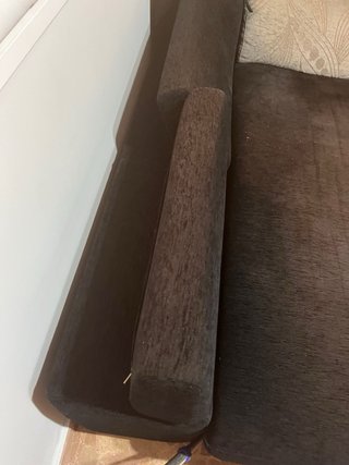 Chaiselongue tela negro y gris
