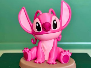 Figura Angel Stitch Impresión 3D Rosa