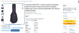 Funda Guitarra Clásica Crossrock CRSG107C