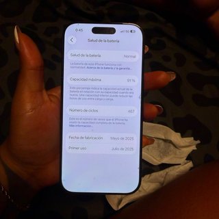 iPhone 16 Pro 128GB Batería 91%