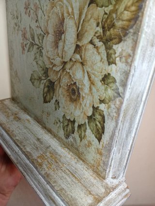 Reloj de mesa vintage floral