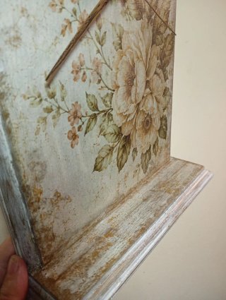 Reloj de mesa vintage floral