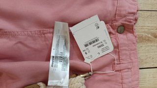 Pantalones niña cargo rosas y beige