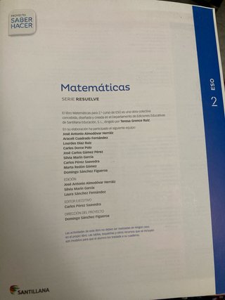 Matemáticas, 2 ESO serie Resuelve