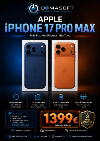 iPhone 17 Pro Max 256GB Naranja
