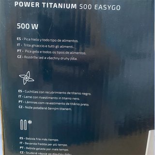 Batidora Portátil Cecotec Power Titanium 500 Nueva