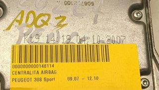 CENTRALITA AIRBAG PEUGEOT 308 5FW 9664908180