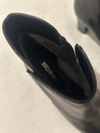 Botines de piel negros talla 39