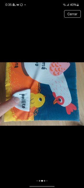 Lote 3 cuentos para bebés en tela.