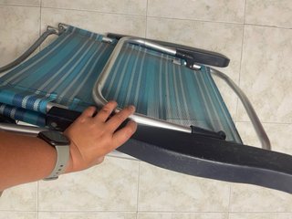 Silla tumbona baja plegable