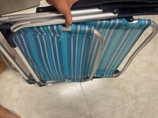 Silla tumbona baja plegable