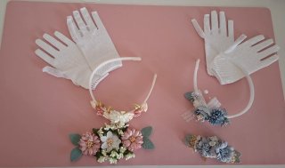 Trajes Comunión Niñas Blanco y Azul/ Blanco y Rosa