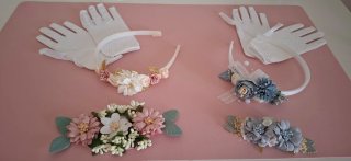Trajes Comunión Niñas Blanco y Azul/ Blanco y Rosa