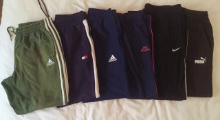 Lote 5+1 Pantalones Deportivos Adidas, Kappa, Nike