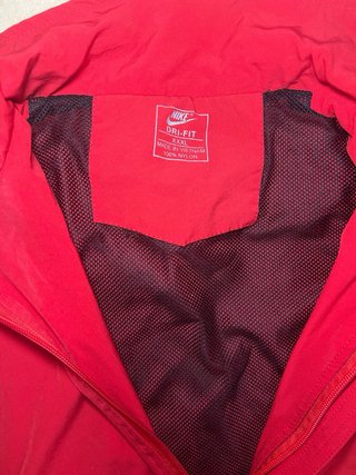 Giubbotto Antivento Sportivo Nike Rosso
