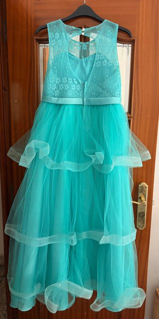 Vestido fiesta niña turquesa TALLA 160