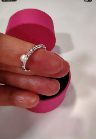 Anillo Tous Perla cultivada y plata