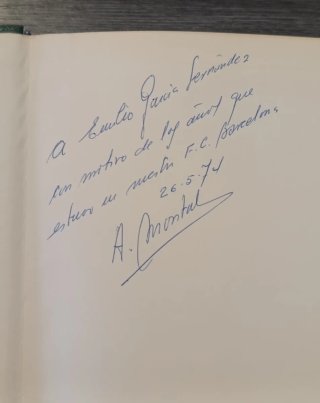 Historia CF Barcelona (firma presidente A. Montal)