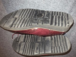 Zapatos Oxford Burdeos