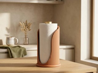 Soporte Papel Cocina Japandi 3D Aura
