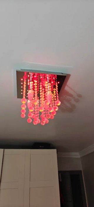 Lámpara de techo colgante de cristal