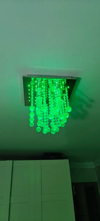 Lámpara de techo colgante de cristal