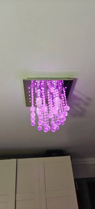 Lámpara de techo colgante de cristal