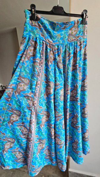 Maxigonna pantalone misto seta