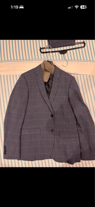 Traje completo hombre azul marino