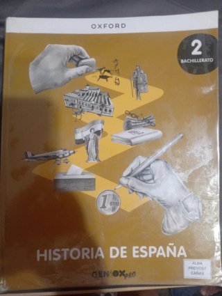 Libro de 2 de bachillerato de historia de España