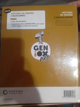 Libro de 2 de bachillerato de historia de España