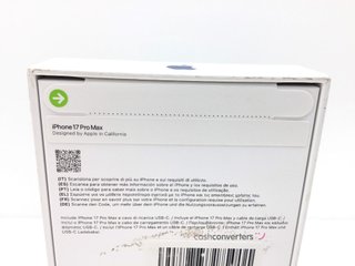 apple iphone 17 pro max 512gb
