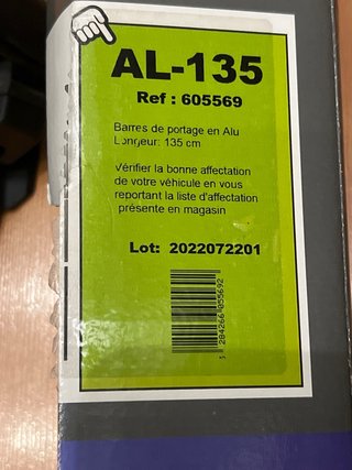 Barras de techo Feu Vert AL-135
