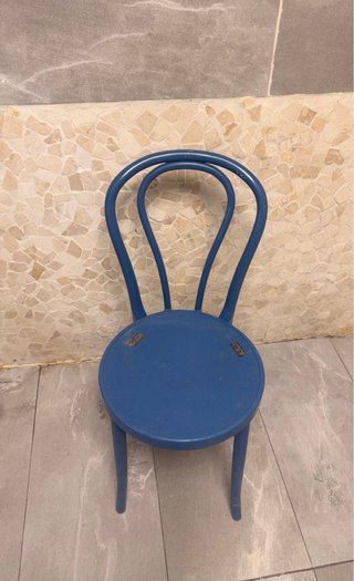 Sillas tipo bar azules (Set de 4)