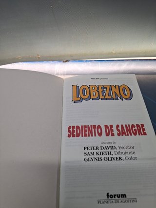 Comic Lobezno ¡ Sediento De Sangre !