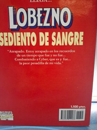 Comic Lobezno ¡ Sediento De Sangre !