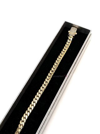 pulsera oro 18k con circonita