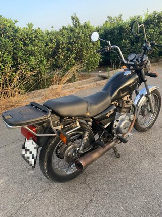Yamaha sr250 chopper Moto Negra